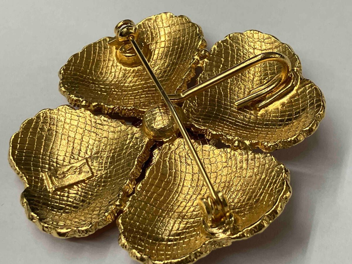 Yves Saint Laurent イブサンローラン フラワーモチーフ ペンダント