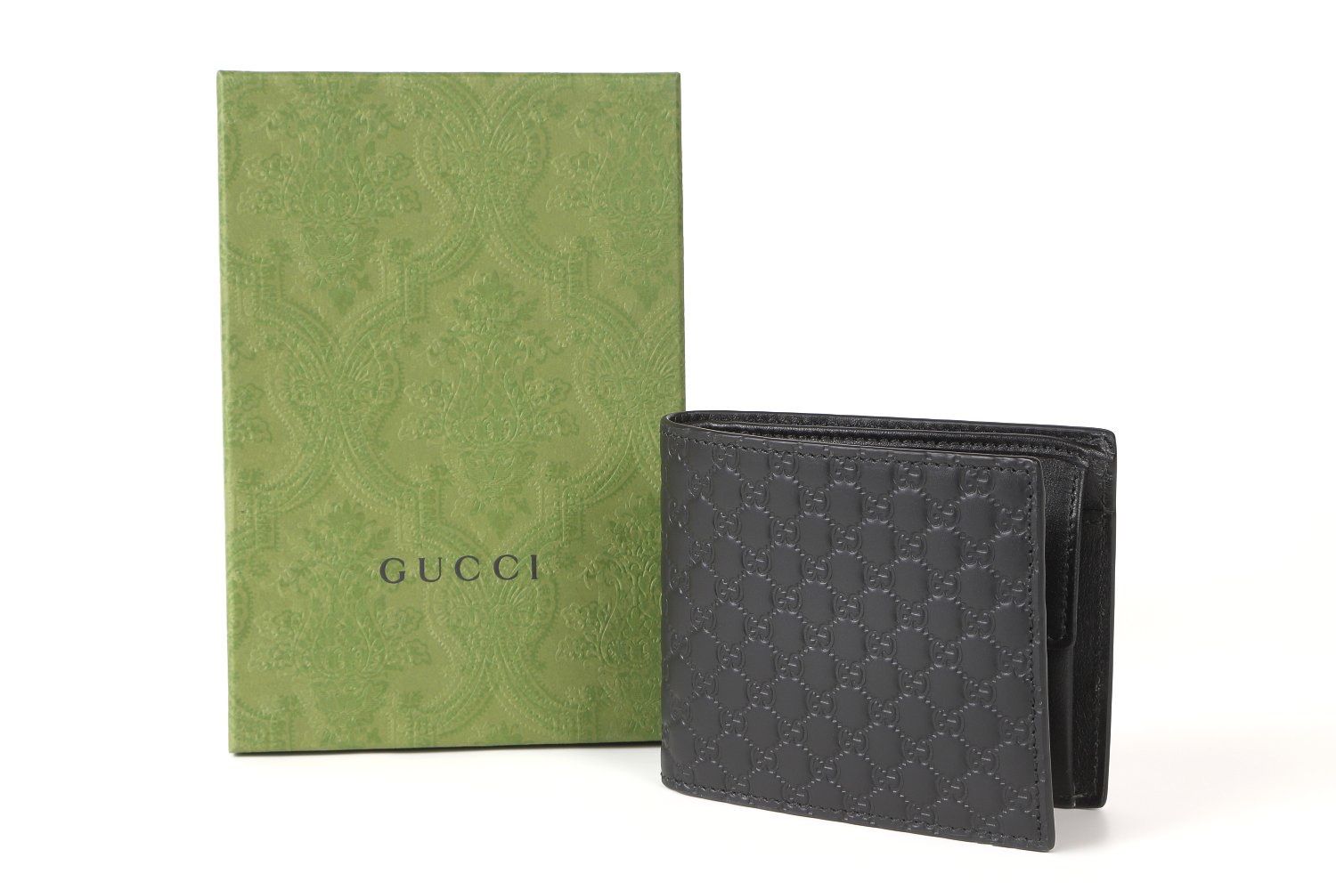 新品未使用品 GUCCI グッチ 二つ折り財布メンズ小銭入れあり