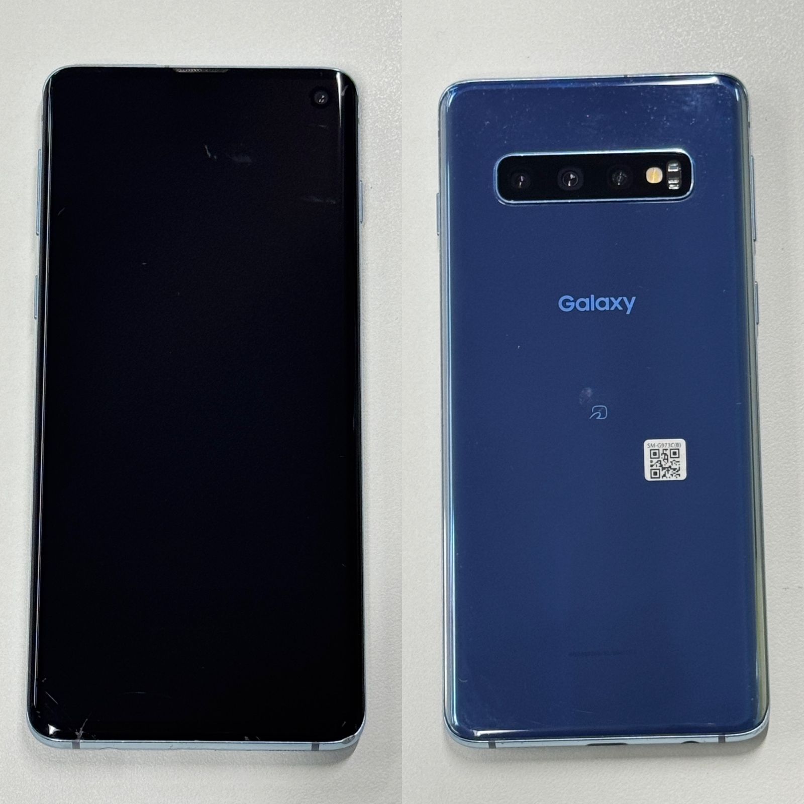 2024超人気 ジャンク品】Galaxy S10 SM-G973C 128GB ブルー【管理番号 スマートフォン本体