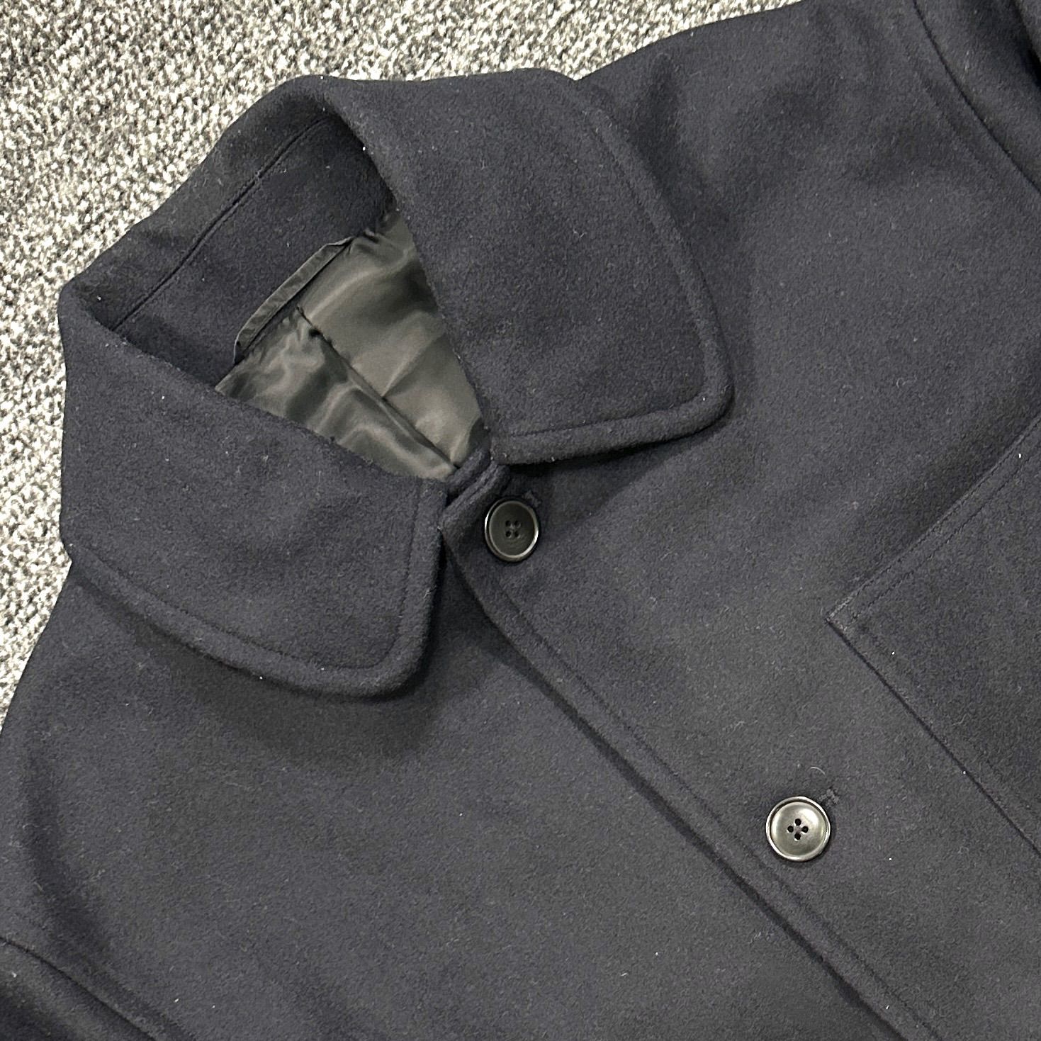 ウールカシミアミリタリーコート