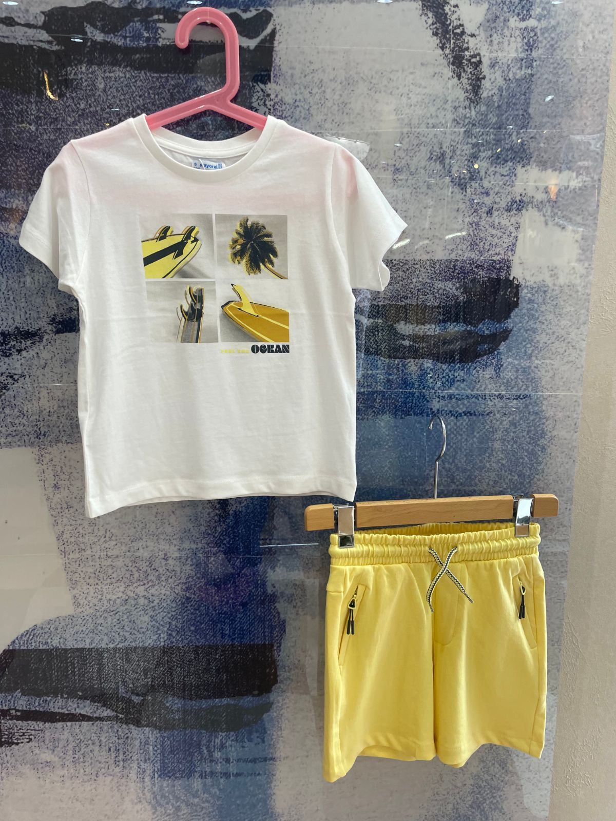 お買い得，豊富な 2025春夏新作マヨラル　Tシャツとハーフパンツセット110ｃｍ　ヨーロッパ子供服 Tシャツ
