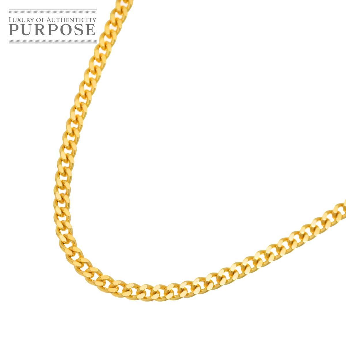 K18 喜平 ネックレス 45cm 2面 10.1g 幅2.3mm イエローゴールド キヘイ kihei necklace 90300444