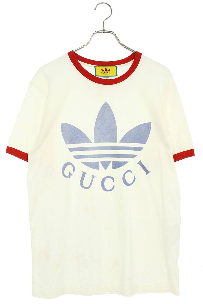 グッチ ×アディダス adidas LOGO PRINTED TEE S/S 702612 XJEB1 ダブル