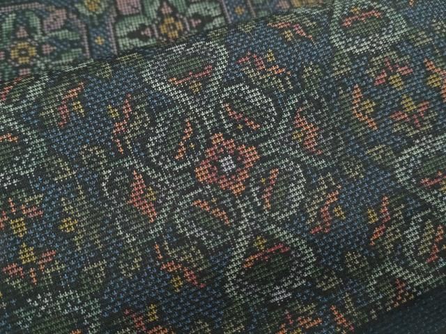 平和屋着物○本場大島紬 9マルキ 横段吉祥文 正絹 逸品 CAAS9381th