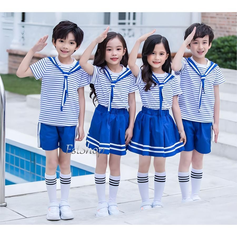 子供服セーラー服 男の子 女の子 スーツ 親子キッズ2点セット