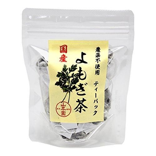 よもぎ茶 ティーパック 1.5g×12パック 【国産100%】 宮崎県産 無農薬 ノンカフェイン 巣鴨のお茶屋さん 山年園◎訳あり商品（期限：25.1.31）