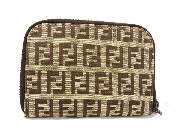 □新品□未使用□ FENDI フェンディ ズッキーノ キャンバス ラウンド 