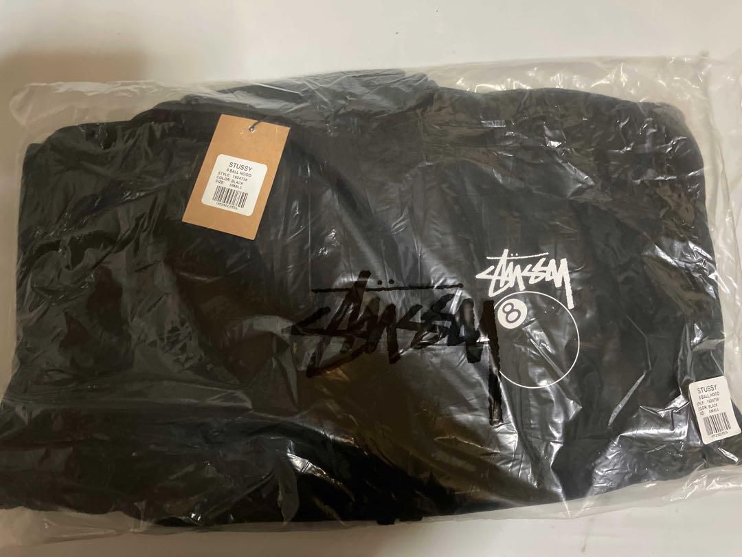 新品】stussy パーカー 8ボール サイズS ブラック-