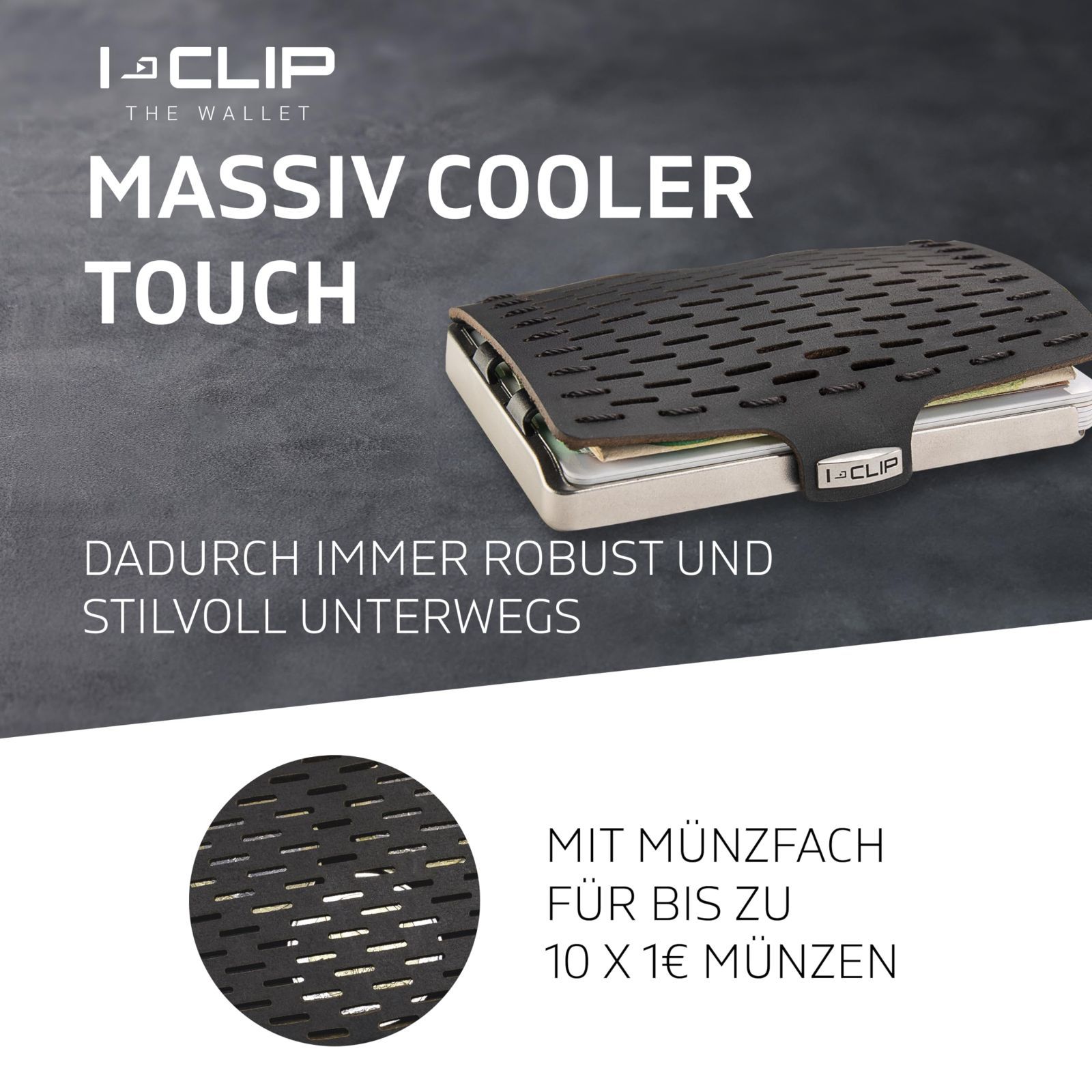 在庫処分】レザーウォレット - - メンズ - コインポケット付財布 マネークリップ付クレジットカードケース - ステンレススチール  ハイクオリティ財布 - スリム財布 [I-CLIP] -サテン加工シルバーフレーム 黒 Amazon | [I-CLIP] ステンレススチール コインポケット付財布  ...