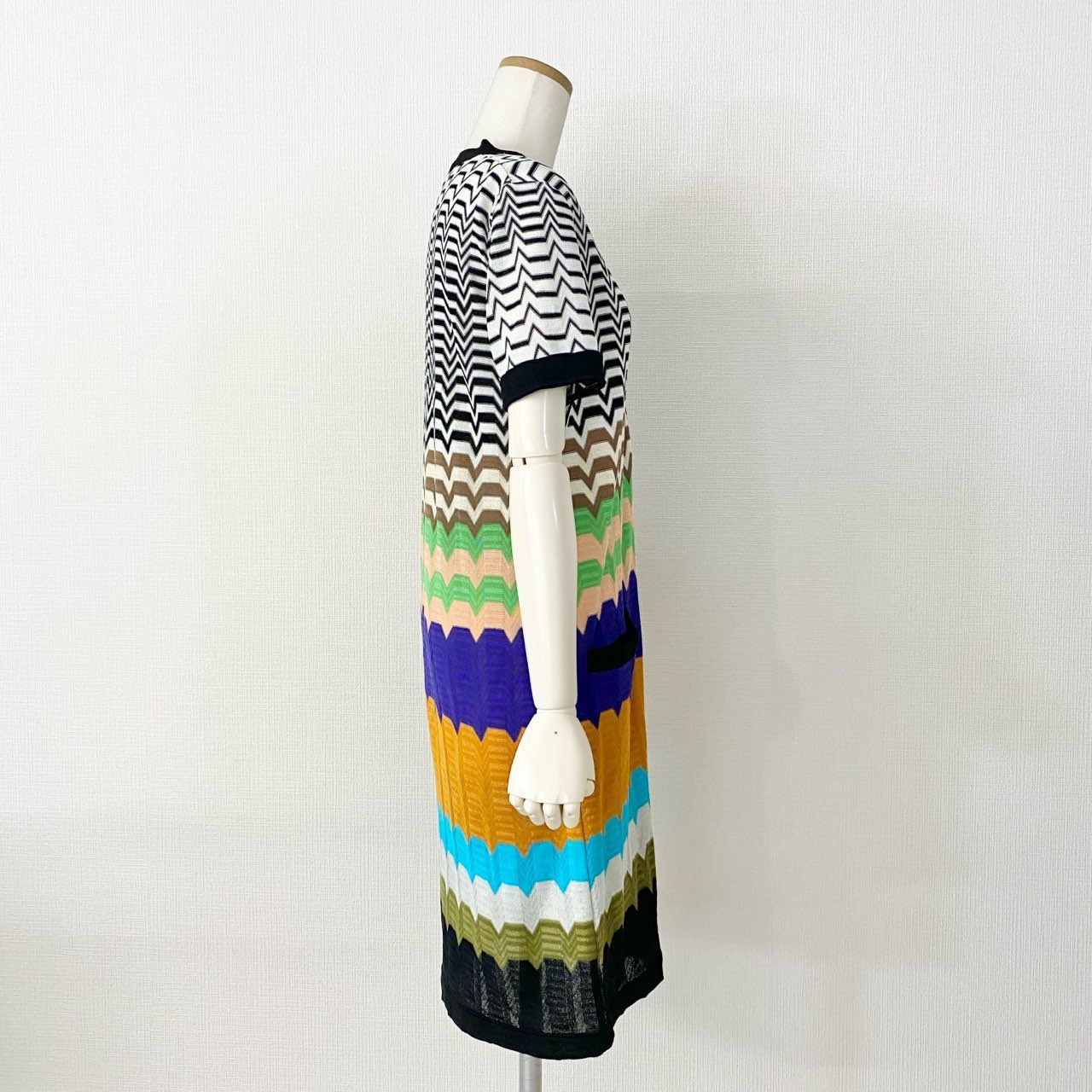 17f14 【極美品】イタリア製 MISSONI ミッソーニ ニットワンピース 