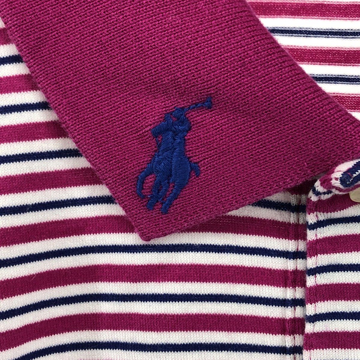 古着 ラルフローレン Ralph Lauren POLO GOLF ポロゴルフ PRO FIT 半袖 ボーダー ポロシャツ メンズM相当 /eaa554842 Ralph Lauren - 古着 ラルフローレン Ralph Lauren POLO GOLF