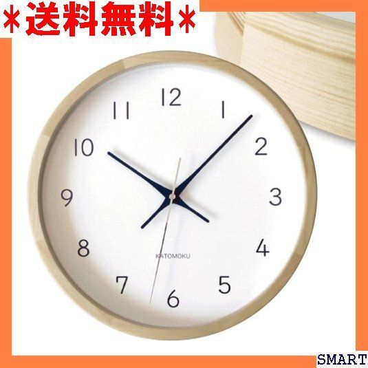 ☆大人気_Z042 KATOMOKU muku clock 13 ヒノキ km-104HIRC φ306mm 電波