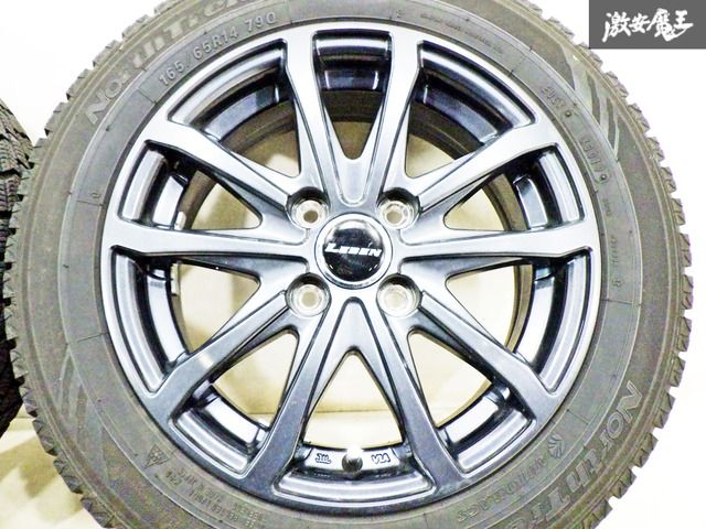 LEBEN 16インチ タイヤ・4本ホイールセット ☆ ホイール 4本 LEBEN レーベン 14×5.5J +43 PCD100 4H 14インチ