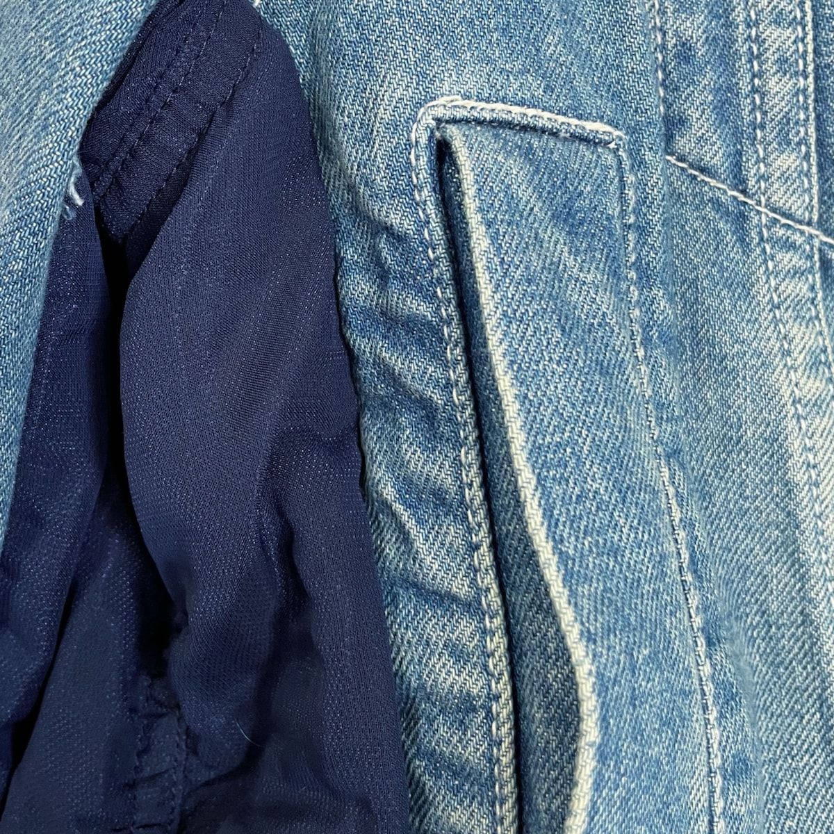 Sacai(サカイ) Gジャン サイズ1 S レディース美品 ブルー×ネイビー  