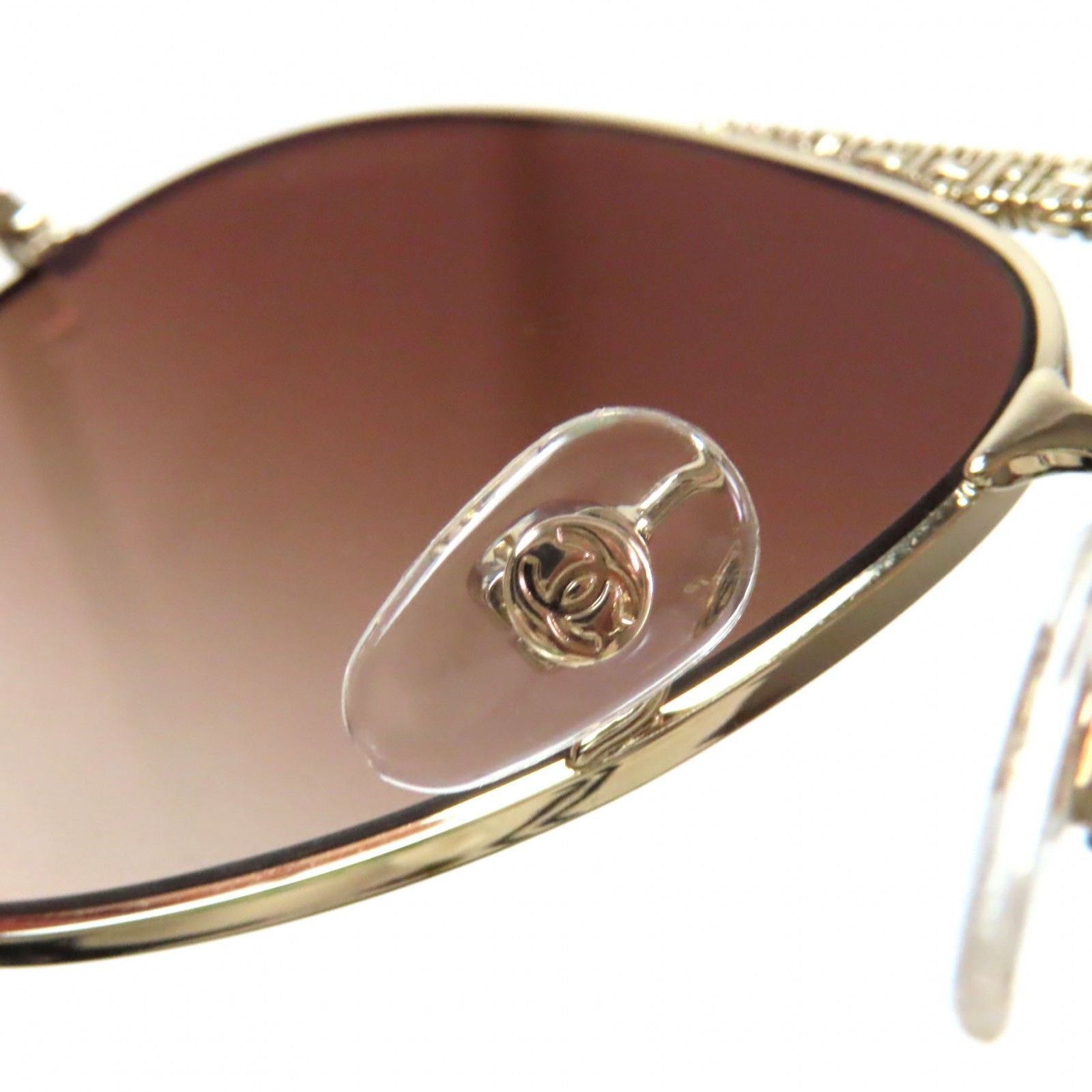 CHANEL 4224 未使用極美品 サングラス ゴールド ミラーレンズ CHANEL