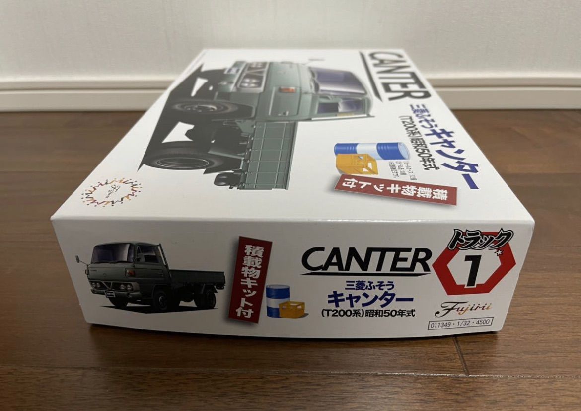 FUJIMI 三菱ふそうキャンター Ｔ200系 昭和50年式 平ボデー 積載物キット付 Ｎｏ.1 フジミ 1/32 プラモデル トラックショップASC  - メルカリ