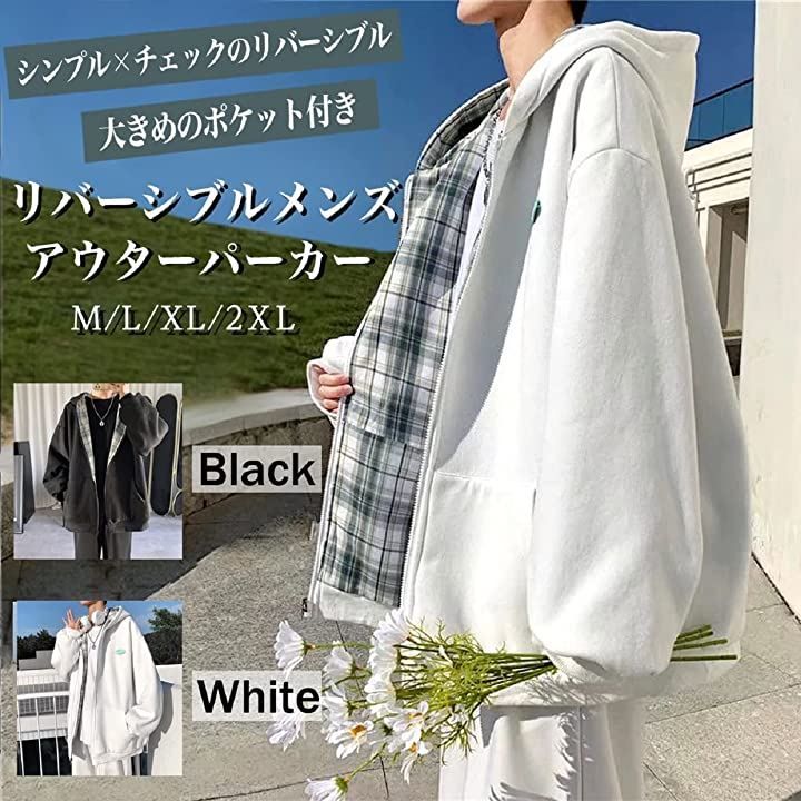 ️NEKORA️ネコラ パーカー リバーシブル アウター 長袖 上着 トップス | [NEKORA] 3カラー パーカー 半袖 メンズ プルオーバー 夏 春