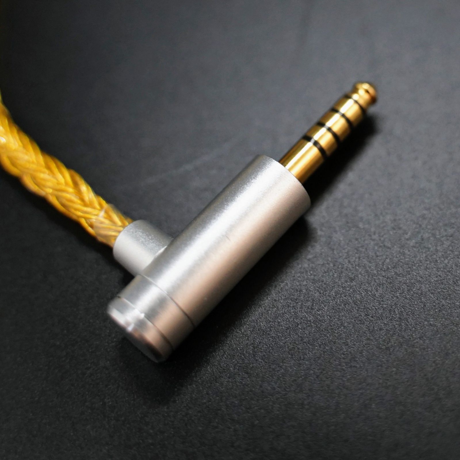 超希少!16芯 金メッキリケーブル mmcx/4.4mm L字（シルバー