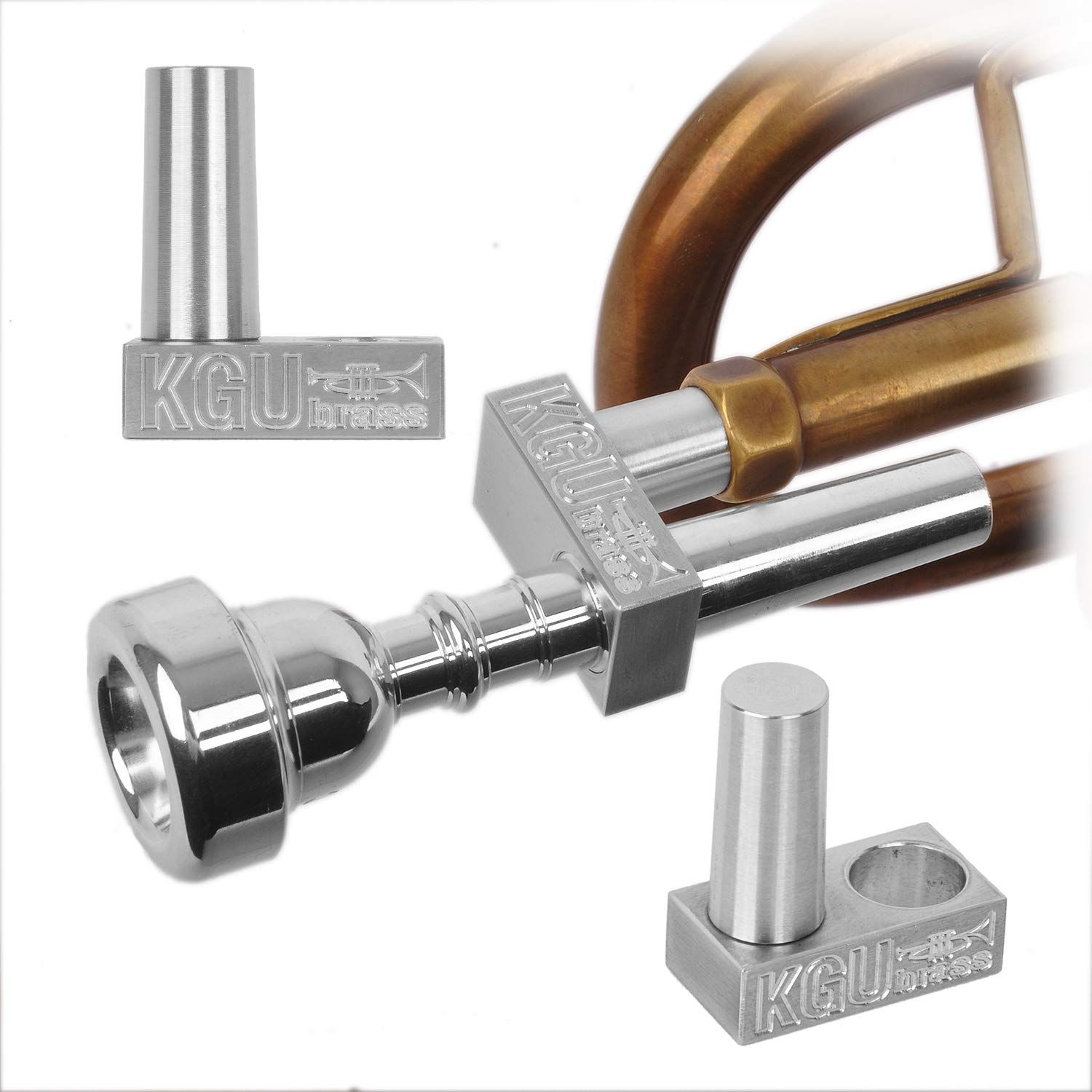 Trumpet Embouchure Trainer - T.E.T.KGUBras トランペット練習 ウォームアップ エクササイズ用のリップブザーツール トランペットのためのアルミニウムエンボシュアトレーニングデバイス