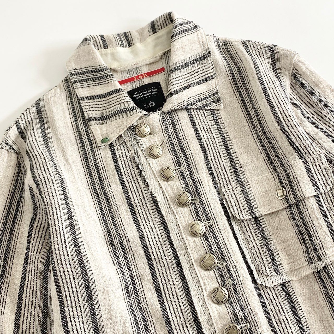 40h8 《美品》 Leh レー 日本製 B.D COVERALL ボタンダウン