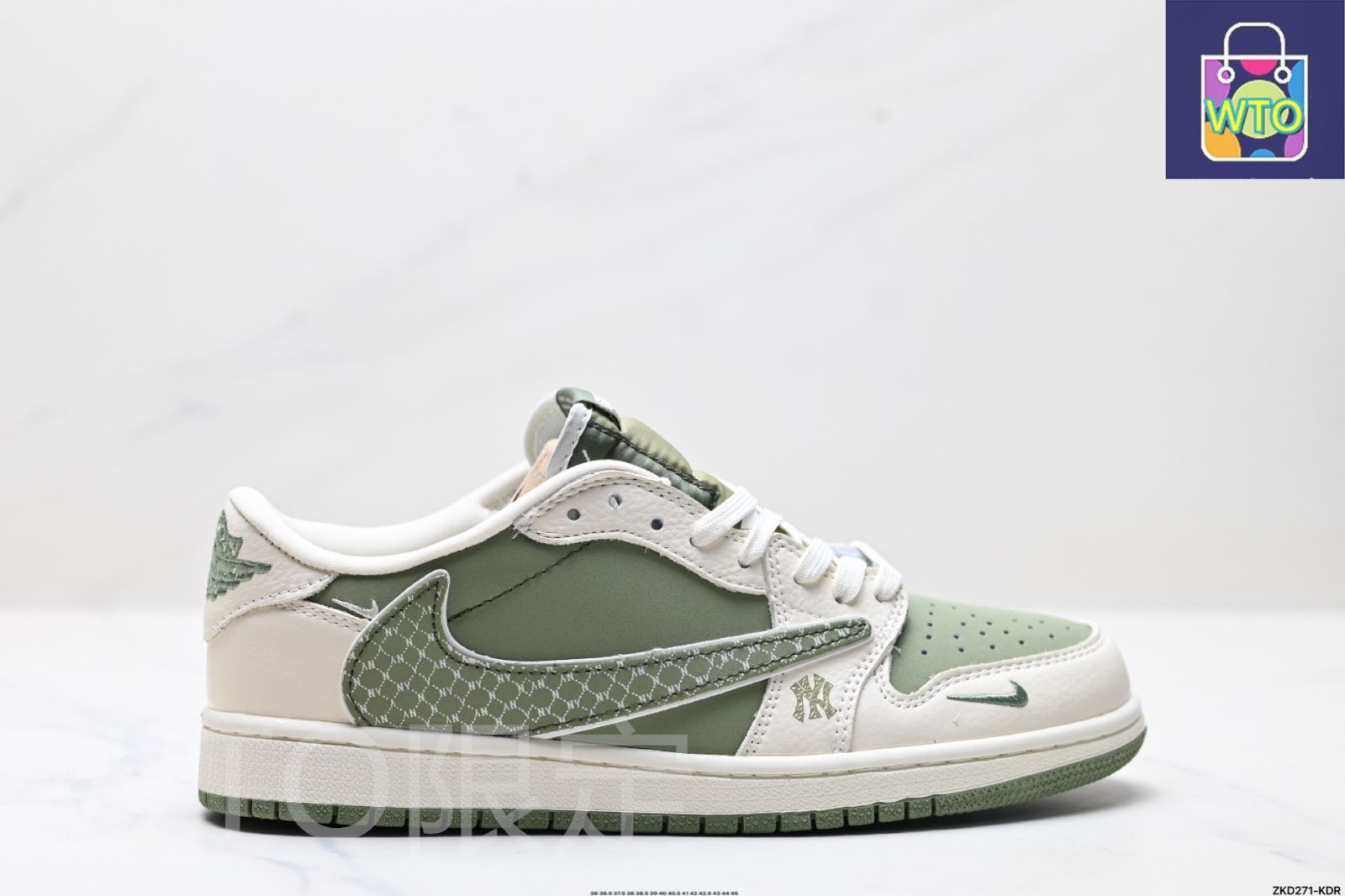 全新未使用Nike AJ1 逆スウッシュ TS x AJ1 リバースモカ XS2024