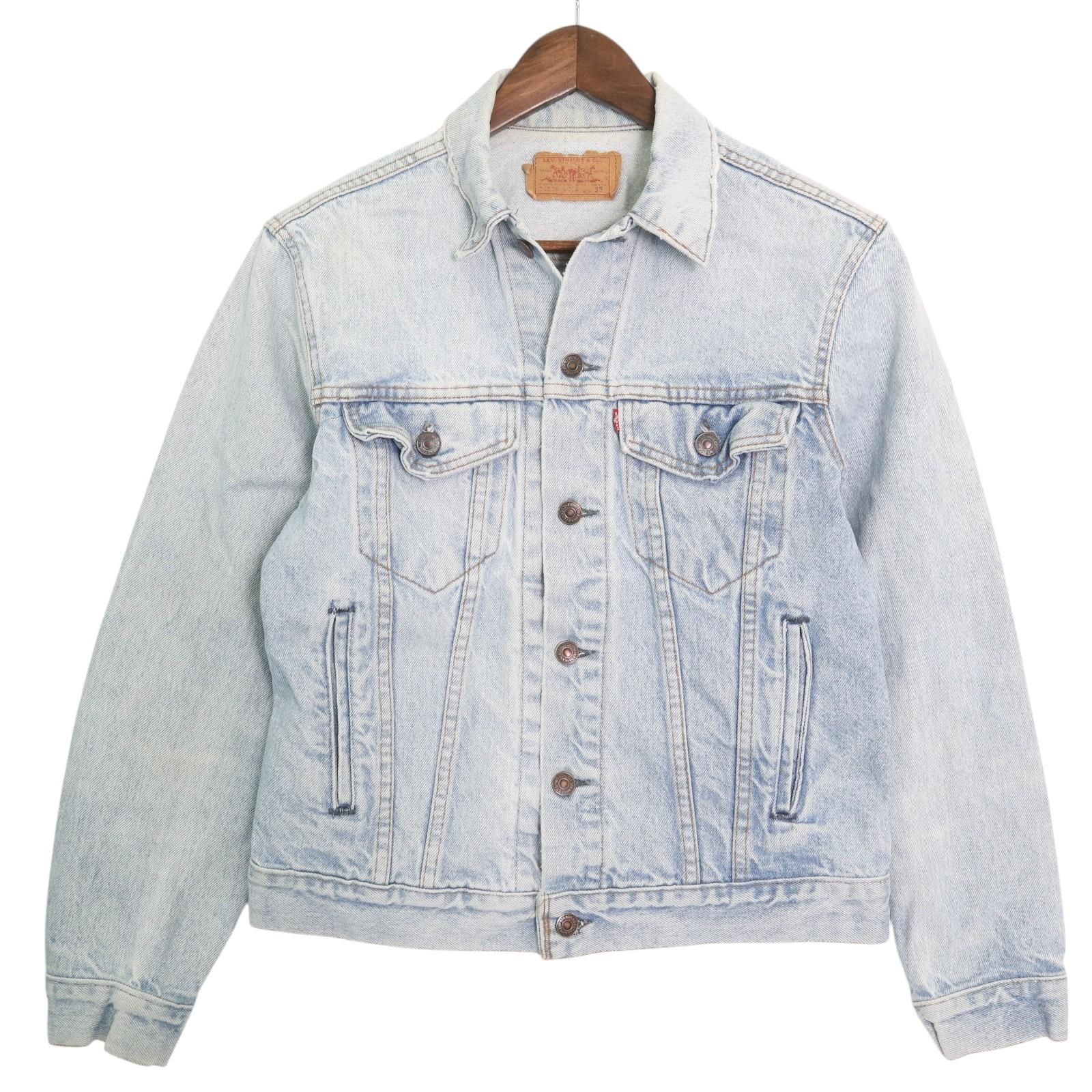 90年代 USA製 Levi's リーバイス 70506-0216 デニムトラッカージャケット ブルー (メンズ 38) 中古 古着 A3685 90年代 USA製 Levi's リーバイス 70506-0216 デニムトラッカー