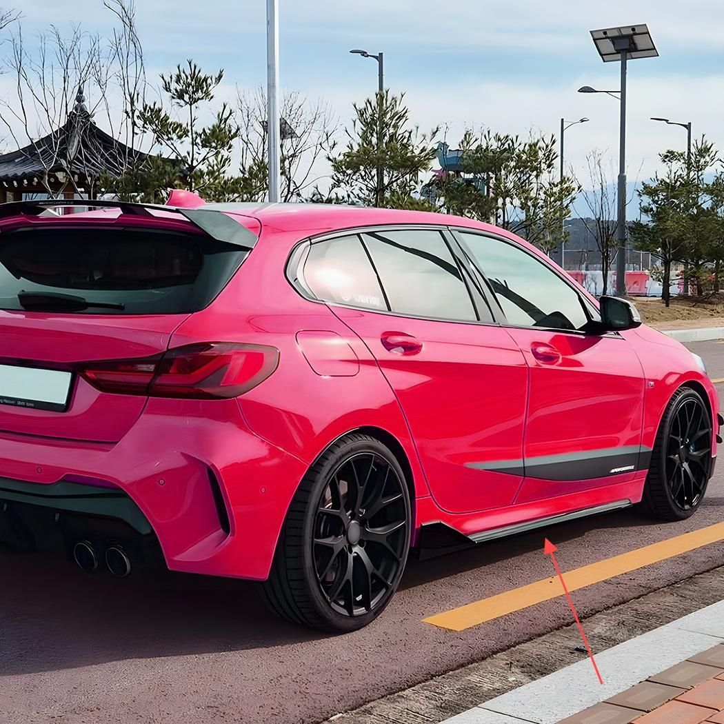 BMW 1シリーズ F40 M Sport MP 2019-2025 侧裙扰流板 改装 ABS 鋼琴黑 |5.11