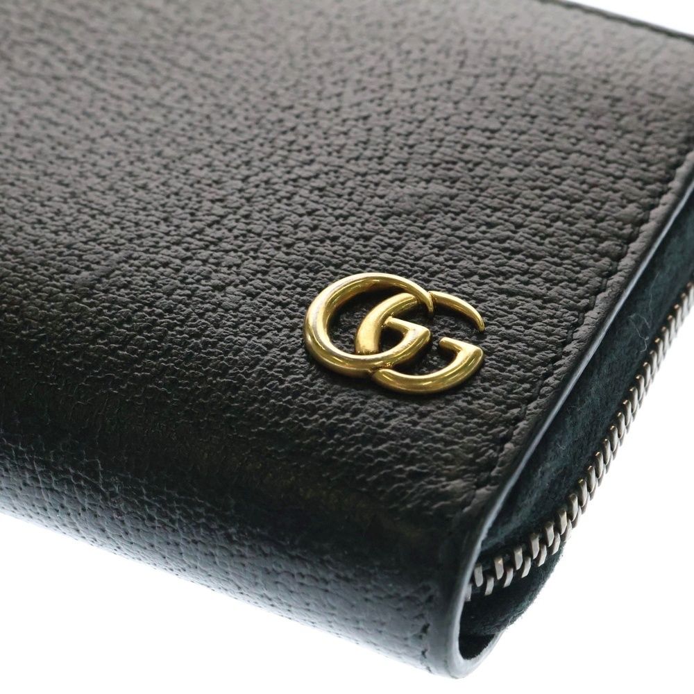 GUCCI (グッチ) GGマーモント ラウンドファスナー長財布 ロング