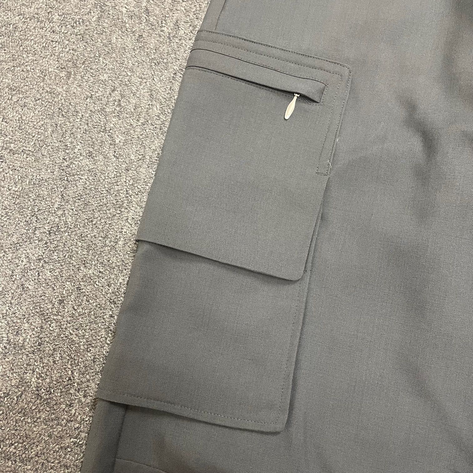 参考上代47300円 MATSUFUJI 24AW Water-repellent Wool Wide Cargo 