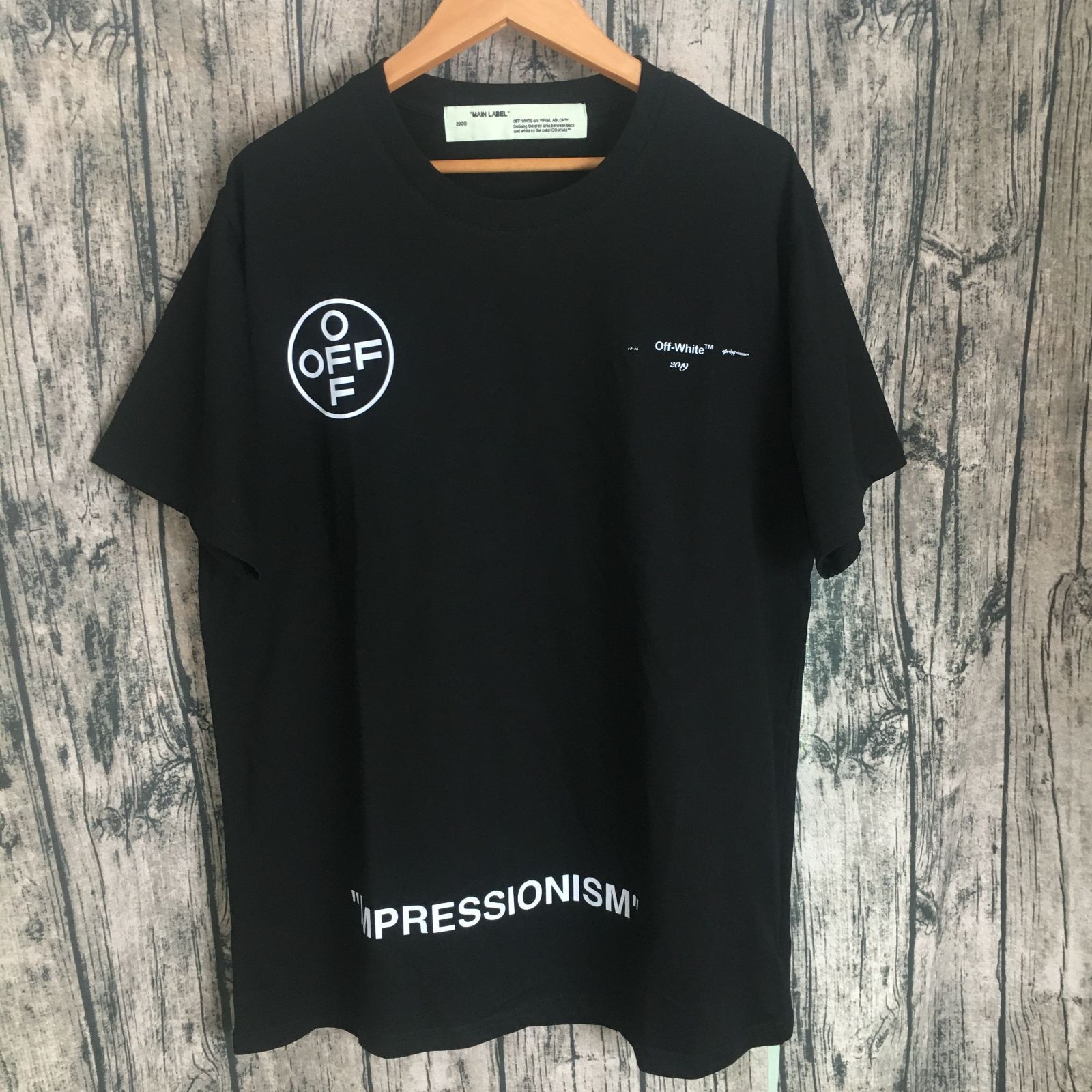 24ss 正規品 新品 跳ね上がっ OFF-WHITE オフホワイト 長袖Tシャツ M