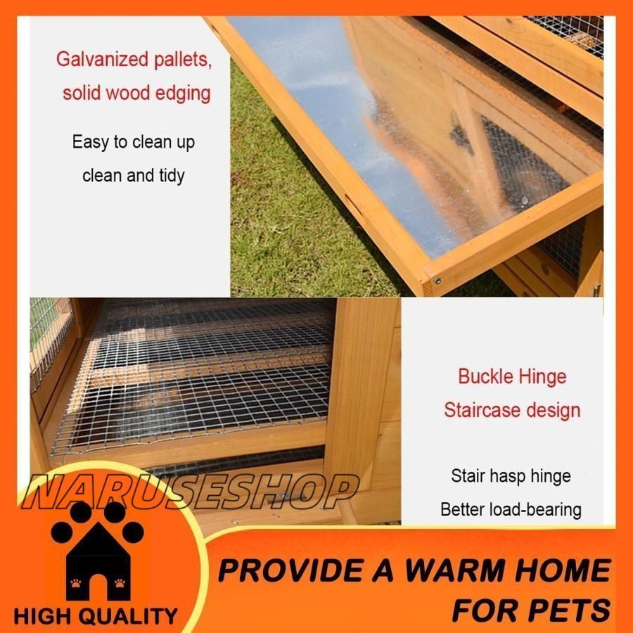 木製鶏小屋 大型鶏舎 家禽ケージ 鶏小屋 4-6羽用 2段 木製鶏小屋用
