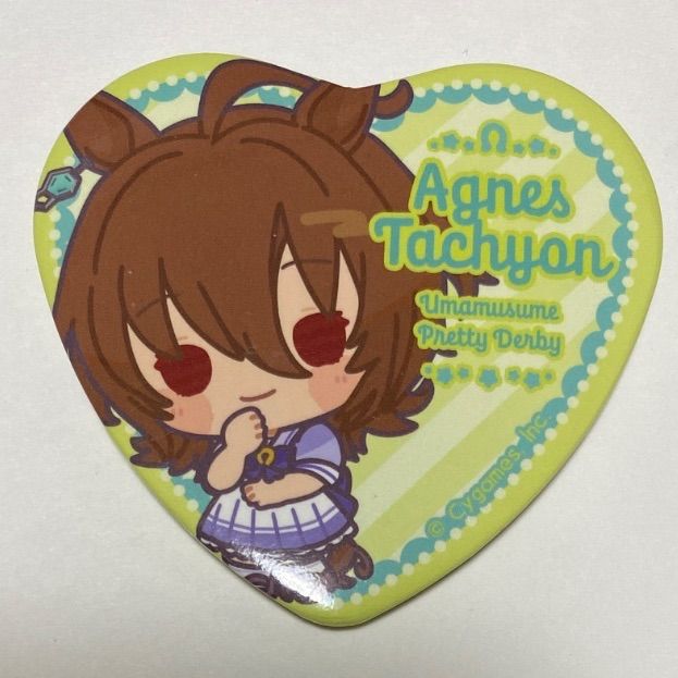 ウマ娘 アグネスタキオン キャラバッジ 缶バッジ ウマ娘 ハート型キャラバッジコレクション アグネスタキオン 缶