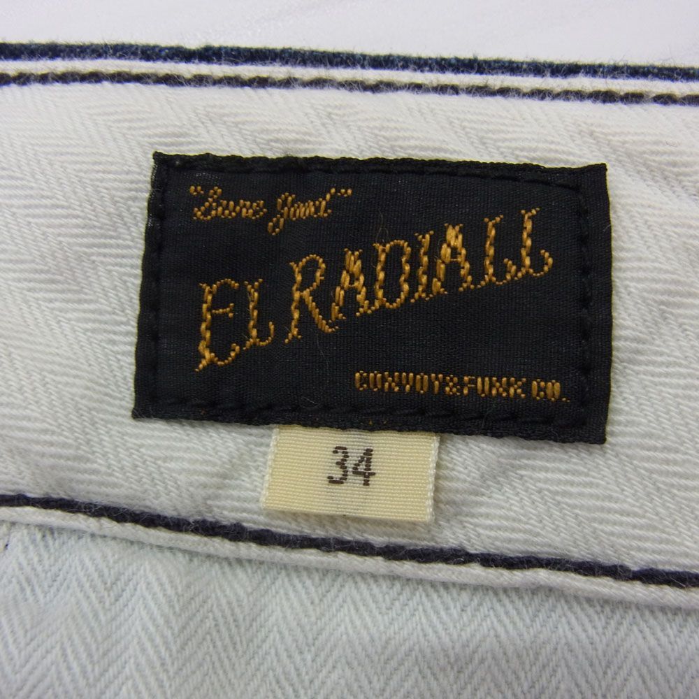 定価3万円●EL RADIALL ラディアル デニム パンツ ジーンズ ワイド メンズ 34 日本製 インディゴ 正規品