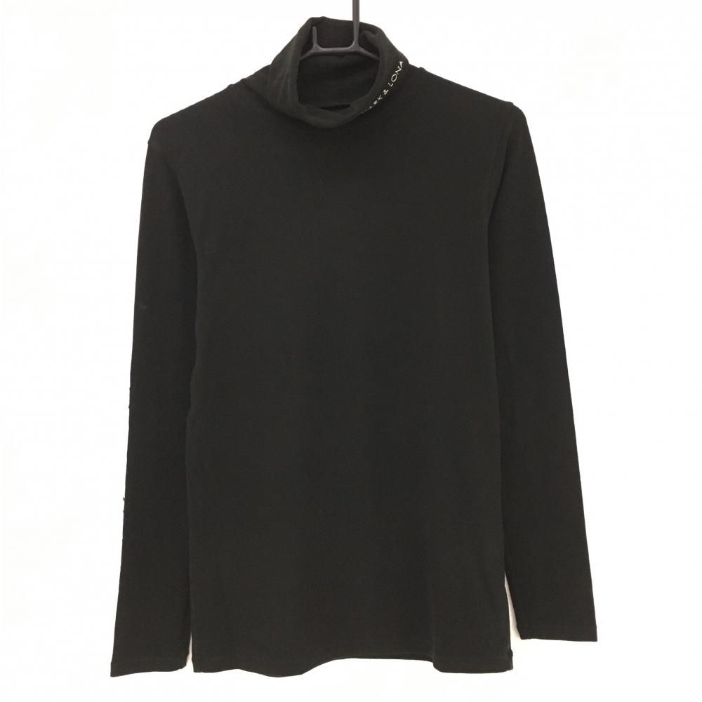 サイズ：36 MARK&amp;LONA マークアンドロナ  長袖ハイネックTシャツ  ブラック系 [240101437320] ゴルフウェア レディース ストスト 超美品】マークアンドロナ 長袖ハイネックシャツ グレー×ピンク