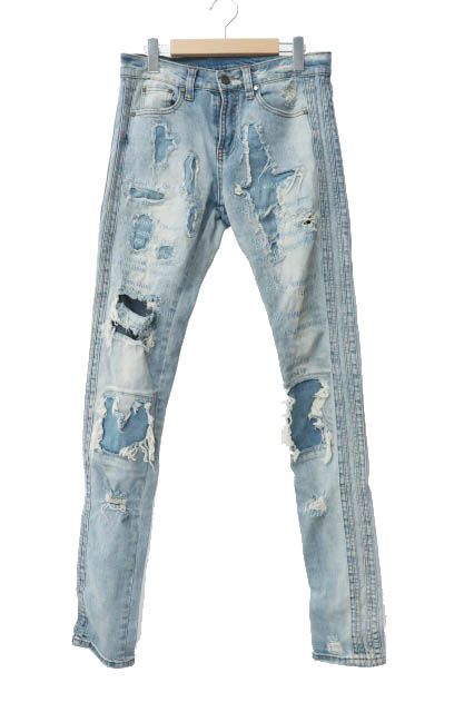 EV BRAVADO エブブラバド EMBROIDERED JEANS エンブロイダリー 刺繍 