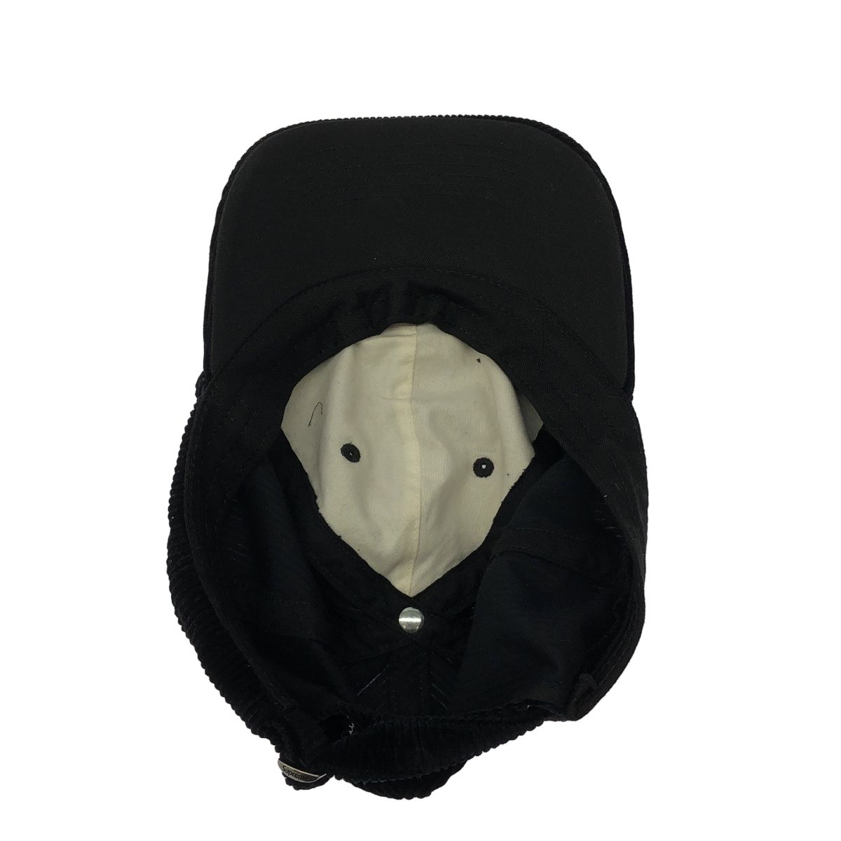 Supreme ブラック コーデュロイキャップ Supreme コーデュロイキャップ