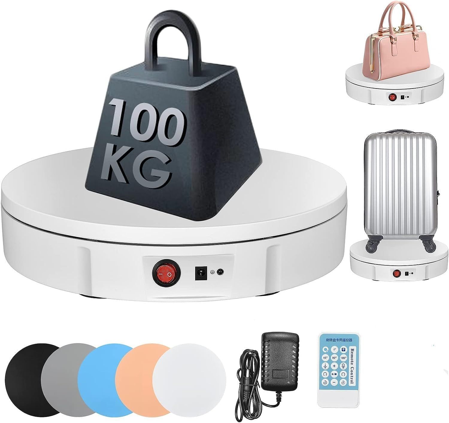 人気商品 回転台電動 ターンテーブル ターンテーブル電動 100-110v電圧 電動回転台 商品展示用 SMAUTOP 衣類 モデル展示用 S 展示会用