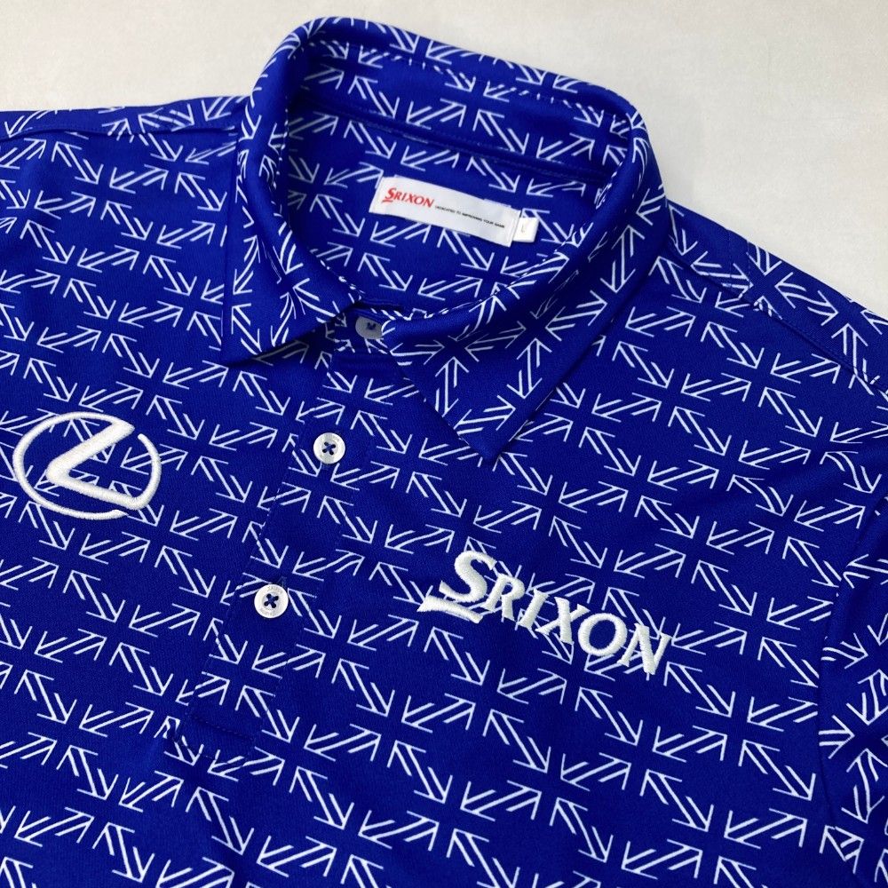 Srixon LEXUS　ストライプポロシャツ　青 2025年最新】スリクソン レクサスの人気アイテム - メルカリ