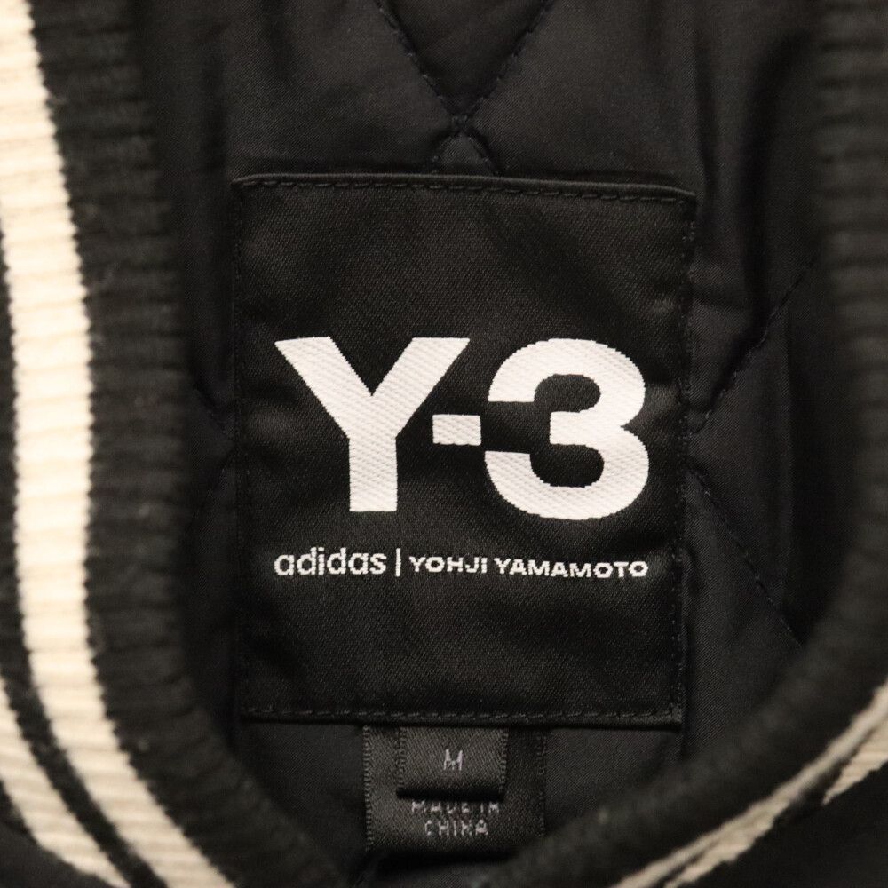 Y-3 (ワイスリー) Letter Bomber Jaket ロゴボンバージャケット ブルゾン スタジャン ブラック