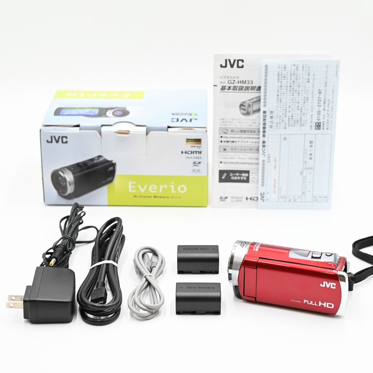 JVC Victor ビクター / JVCケンウッド / GZ-HM33-R / ビデオカメラ