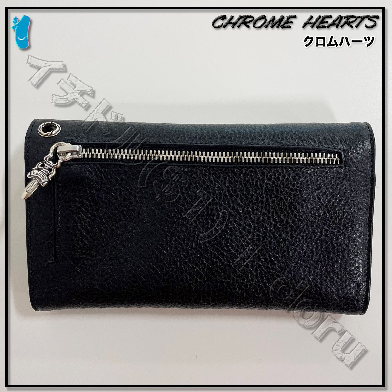 Chrome Hearts クロムハーツ ウェーブ クロスボタン サイフ 財布