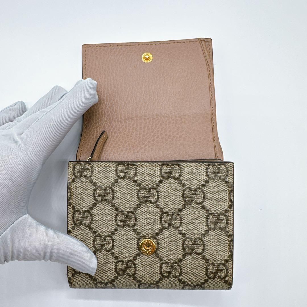 グッチ 598587 レザー GGマーモント 折り財布 GUCCI 美品 - メルカリ