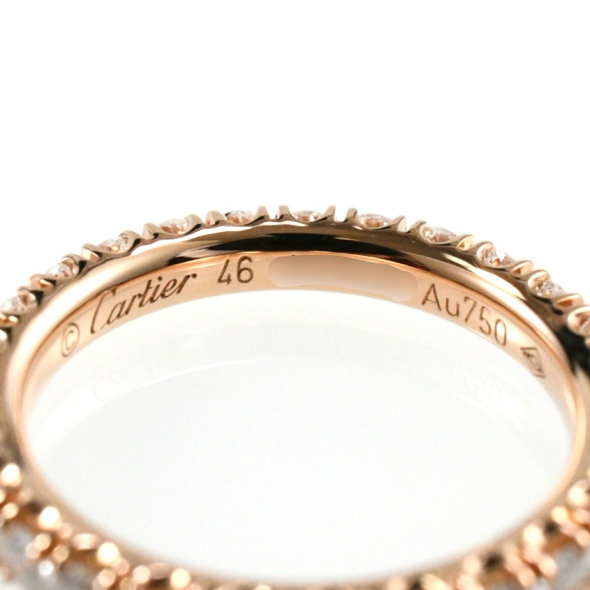 カルティエ エタンセル フルエタニティ ダイヤモンド K18PG ピンク