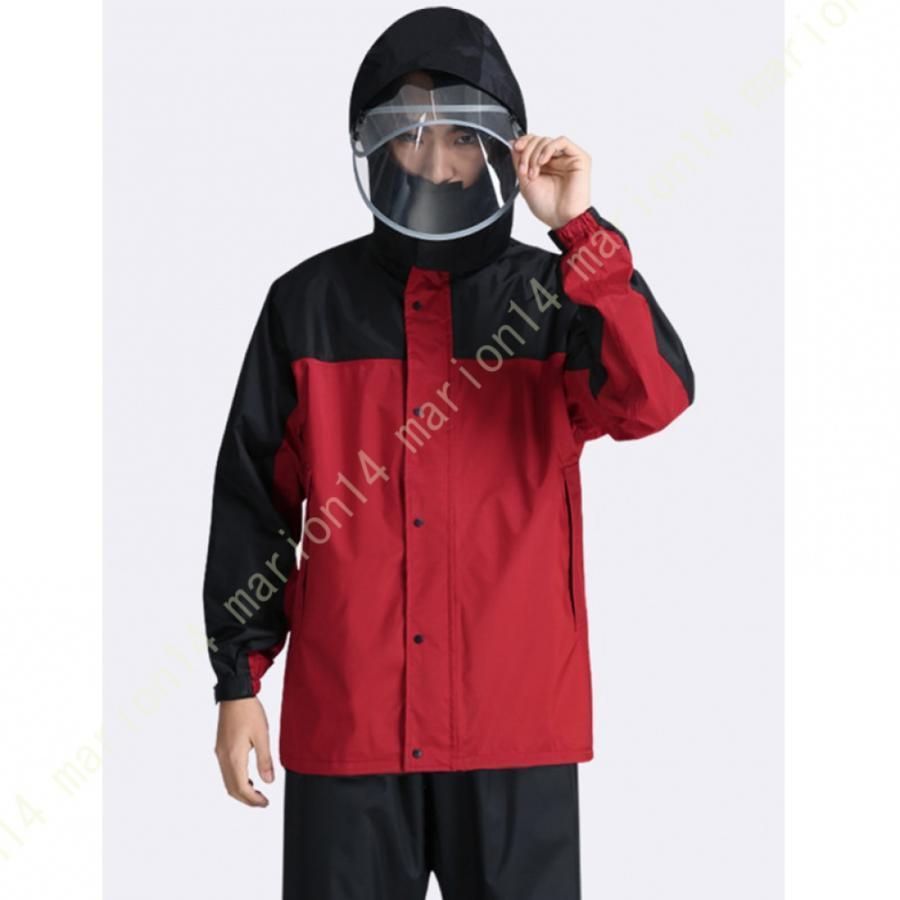 レインスーツ 上下 雨具 軽量 レインウェア 合羽 透湿 自転車 メンズ レディース フード 蒸れない 防水 雨合羽 雨ガッパ 通勤 通学 釣り