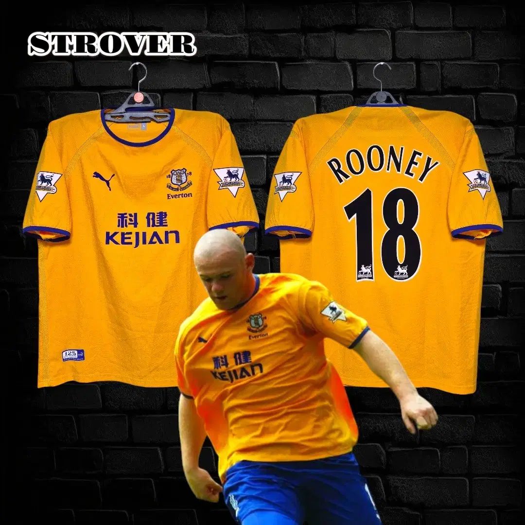 03-04 エバートン ルーニー#18 Mサイズ 03 ／ 04 エバートン ルーニー L Yahoo!オークション - 03-04