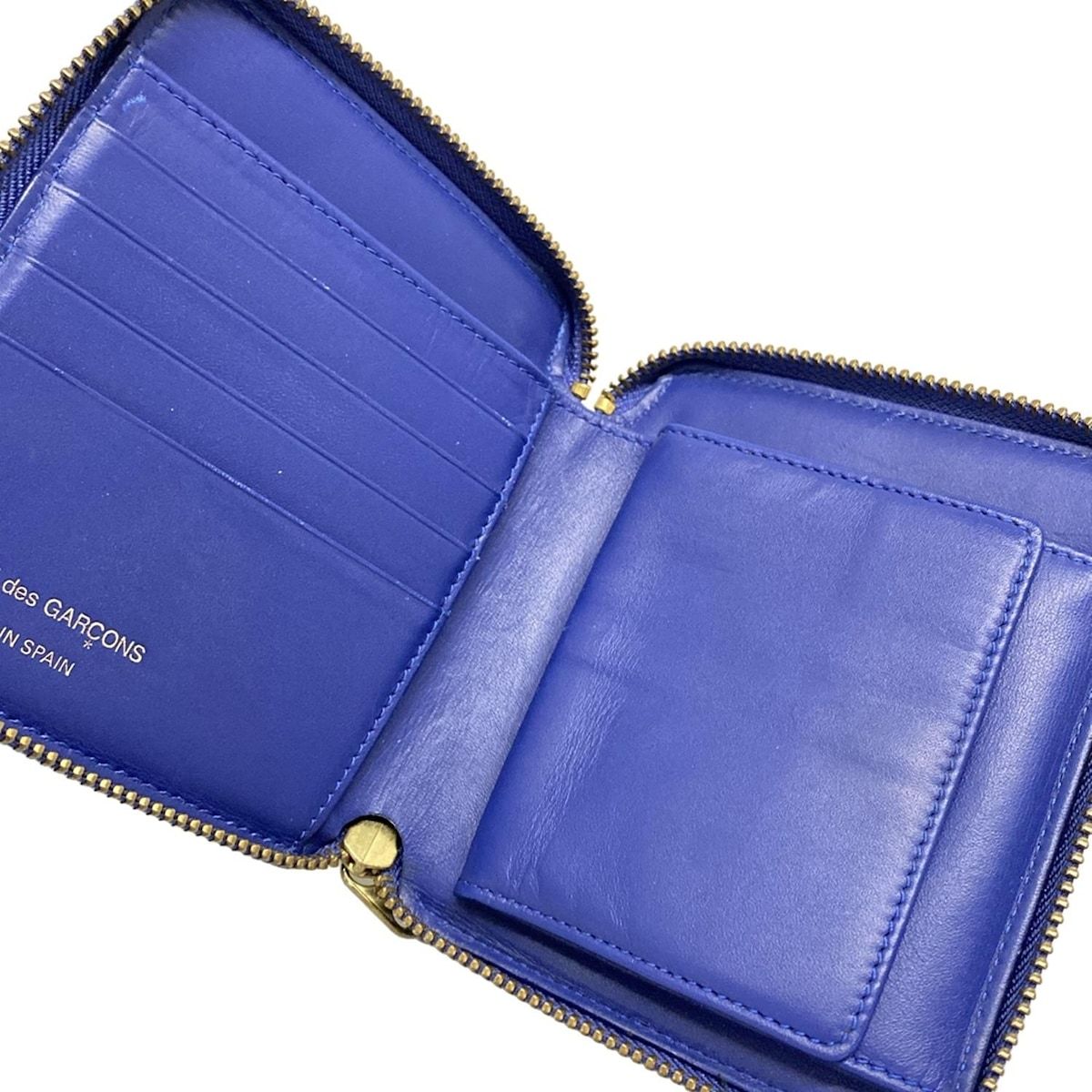 美品 コムデギャルソン 二つ折り財布 ラウンドジップ ブラック ゴールド ドット 楽天市場】COMME des GARCONS コムデギャルソン 二つ折り財布