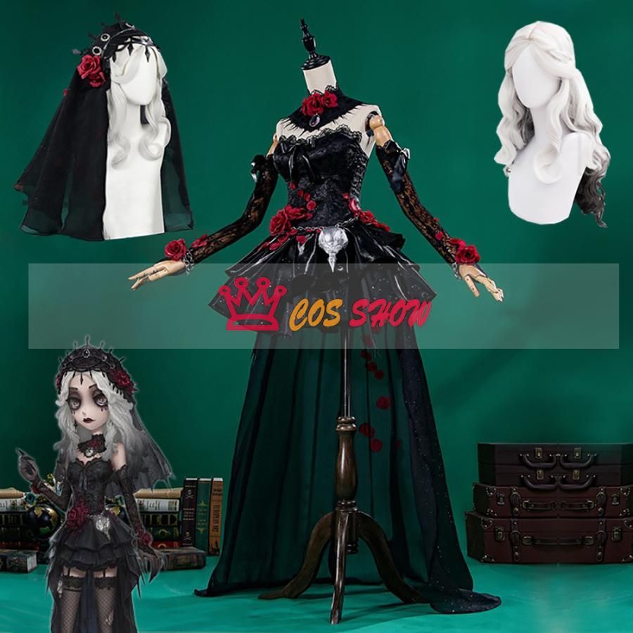 第五人格 IdentityV アイデンティティ5 エダ?メスマー 心理学者 長い夜 UR衣装 コスプレ衣装 cosplay 仮装 髪飾り付き イベント クリスマス