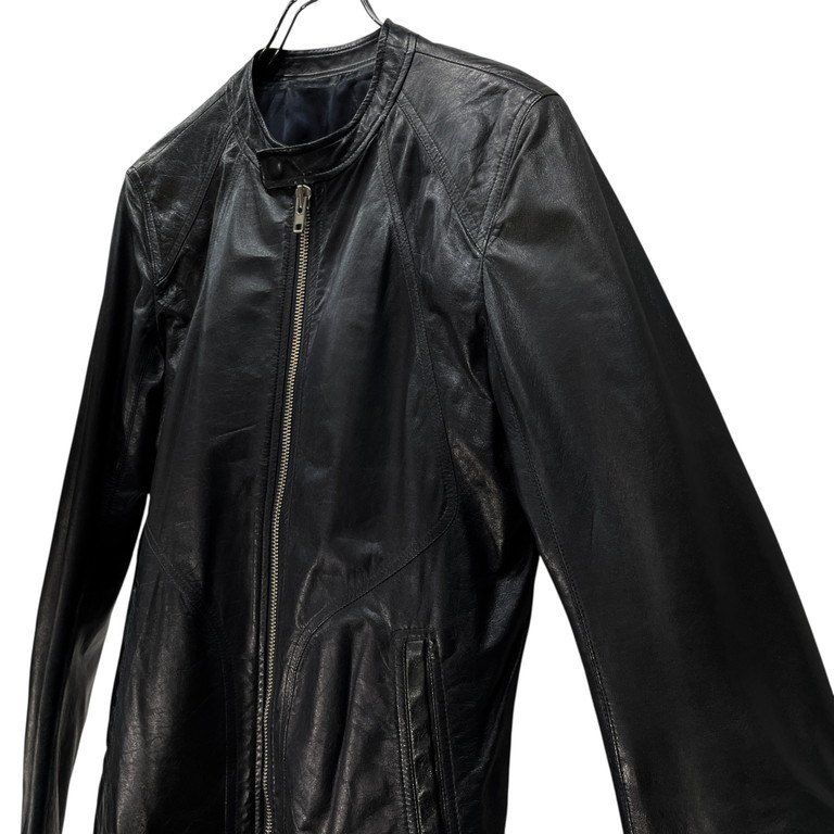 Rick Owens シングルライダース　ラムレザー Rick Owens シングル ラムレザー ライダース XS - メルカリ