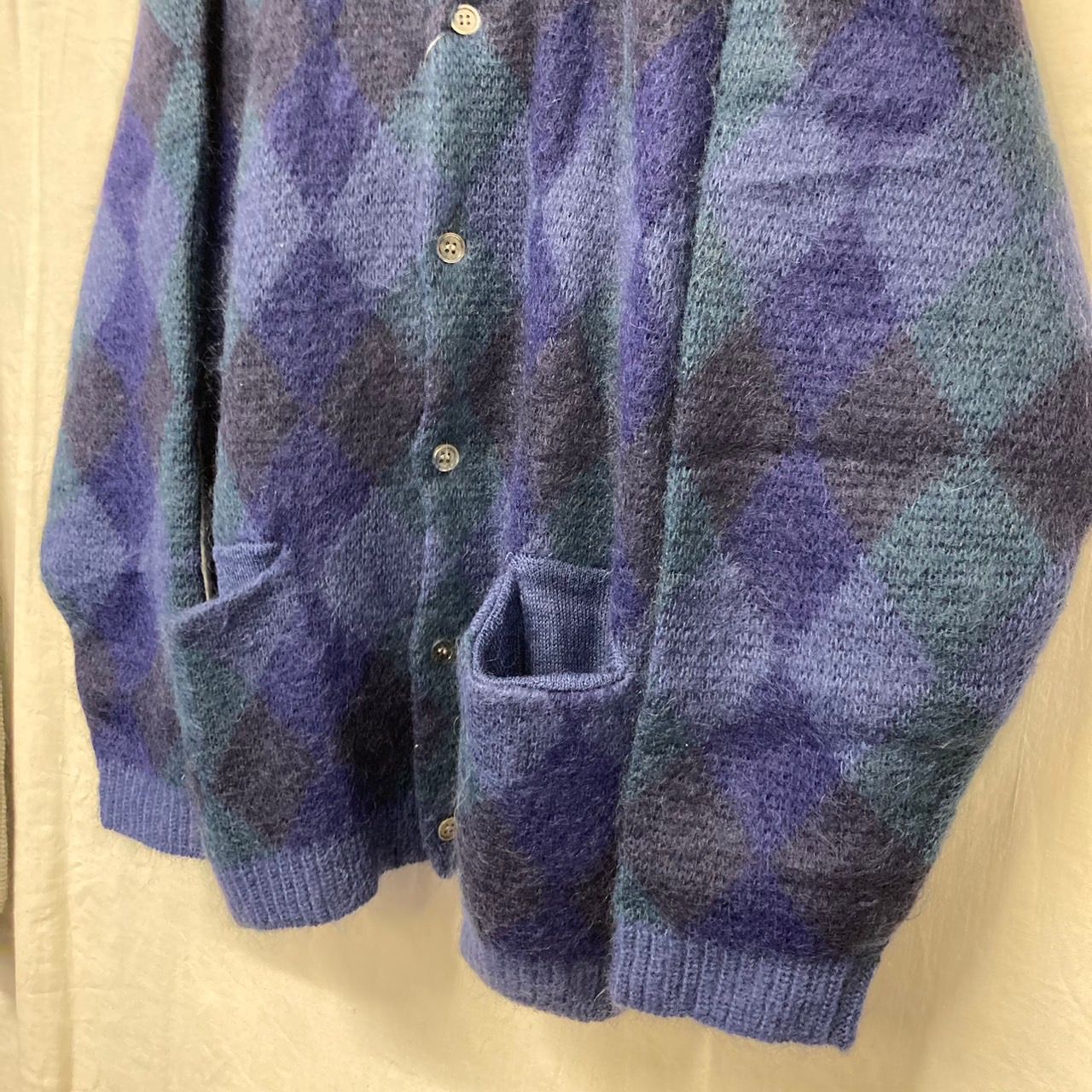 JS.HOMESTEAD ニット 22080470180030 5G KID-MOHAIR WJQ RETRO ARGYLE 