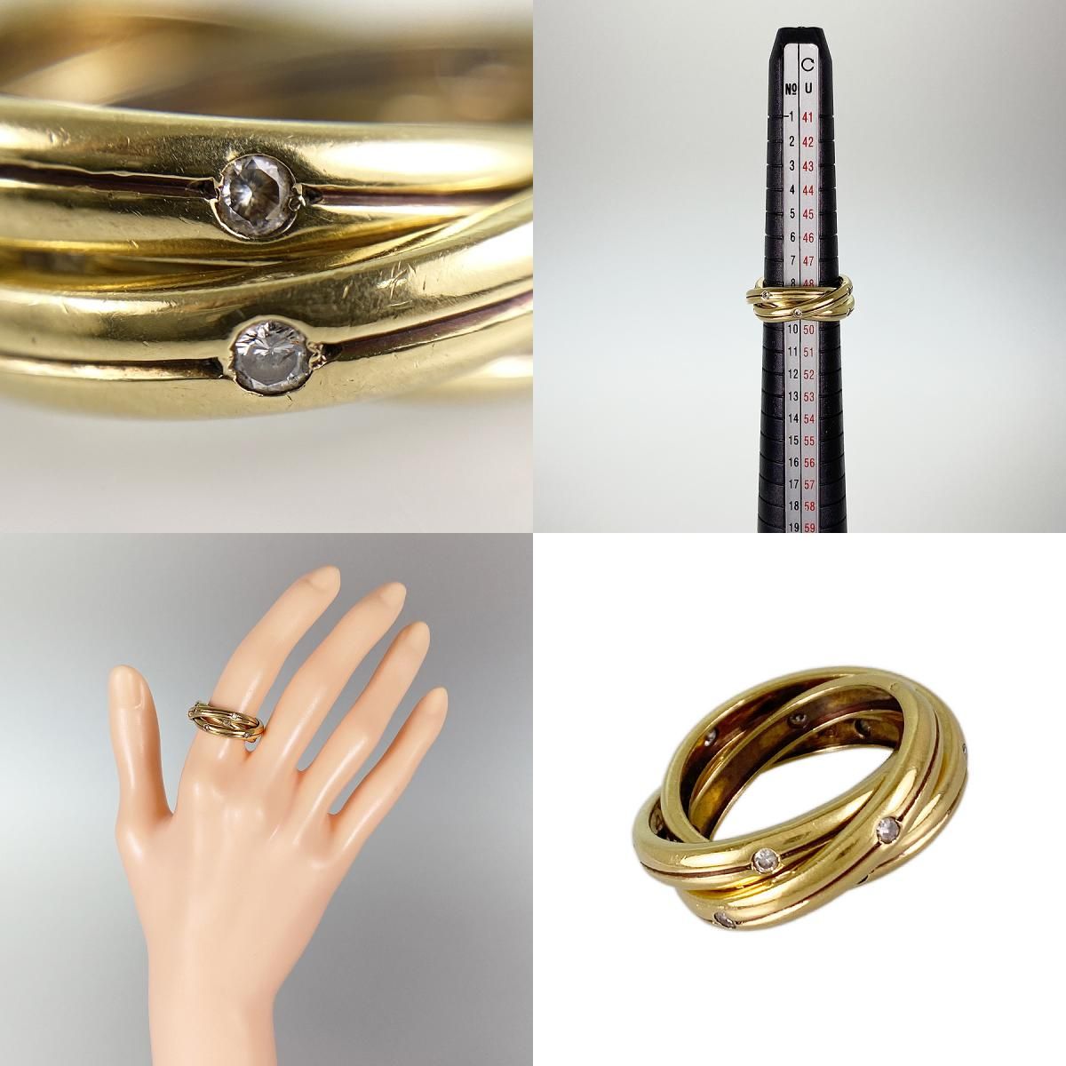 Cartier リング 9号 Cartier - カルティエ アンフィニ ドゥ マイヨン 9号(49) リング